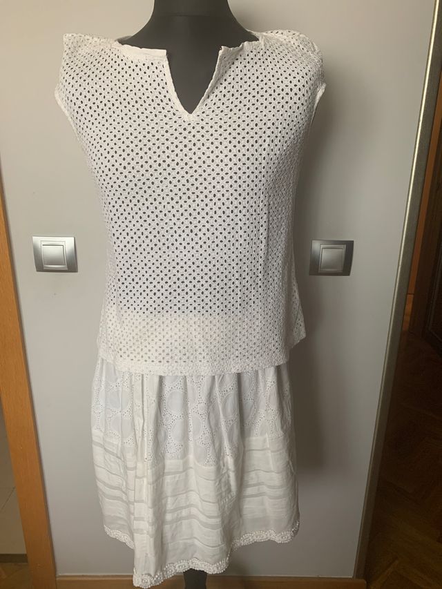 Falda y blusa estilo ibizenco