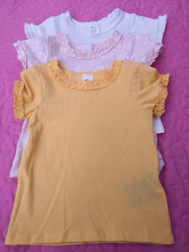 3 camisetas nuevas  talla 74