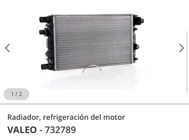 Radiador valeo fiat seicento