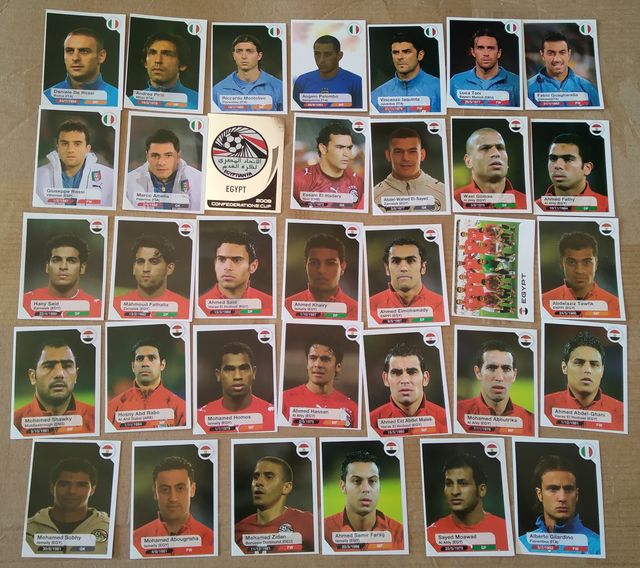 cromos confederacions 2009 y estrellas copa 2019