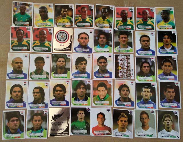 cromos confederacions 2009 y estrellas copa 2019