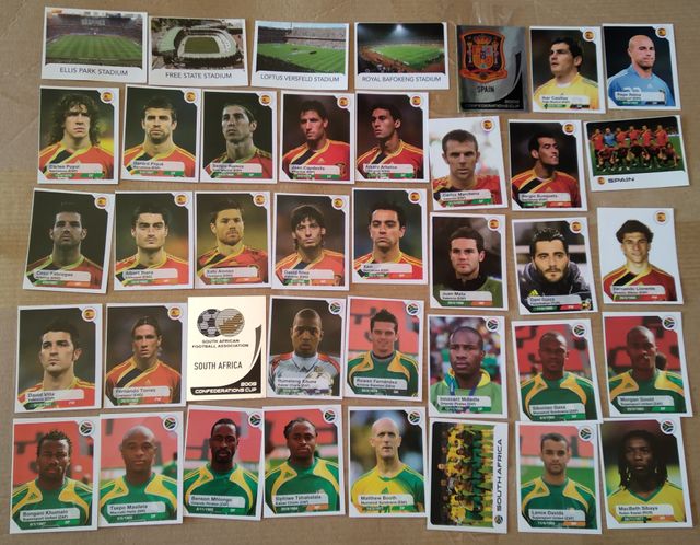cromos confederacions 2009 y estrellas copa 2019