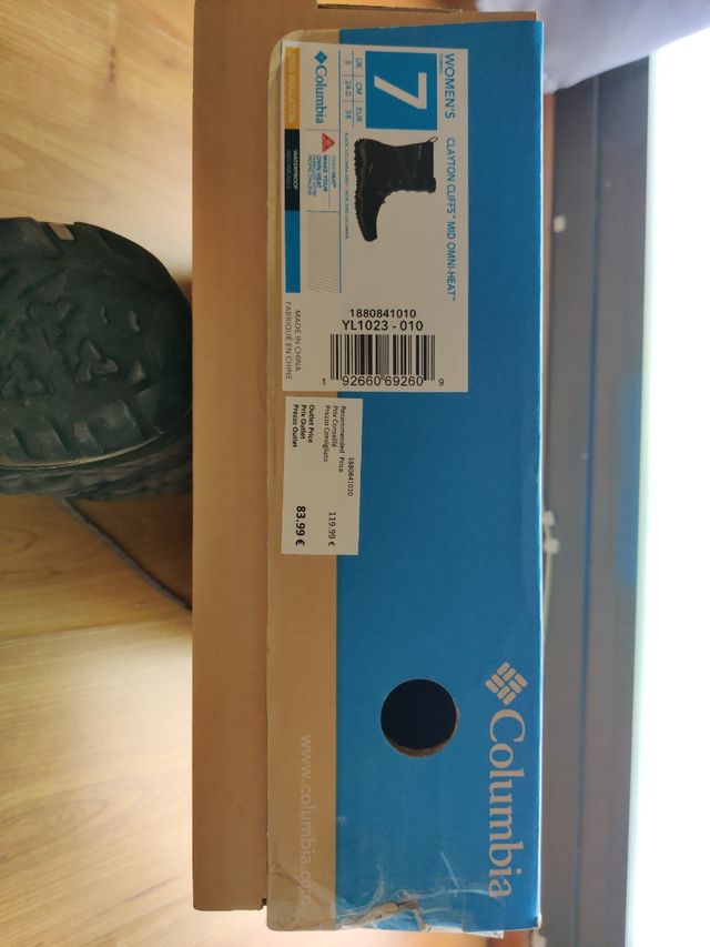 Botas de invierno Columbia 38