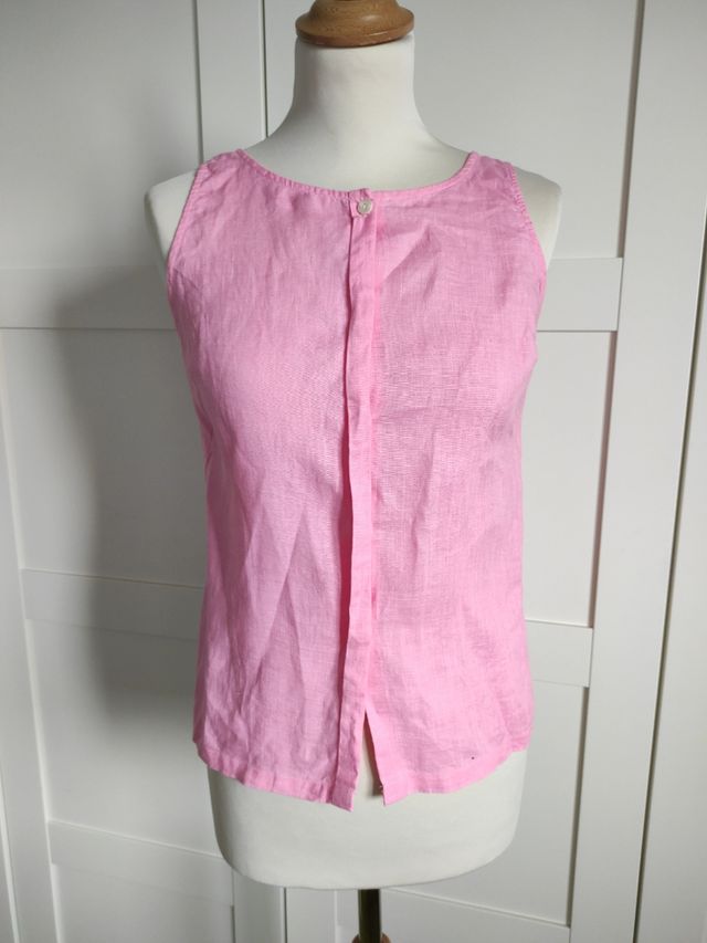 camisa entallada sin mangas