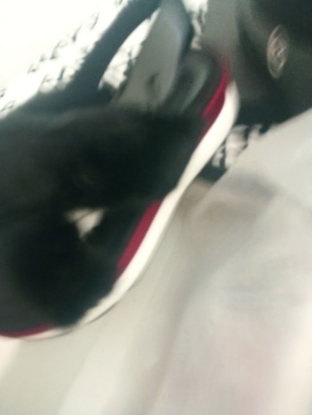 sandalia de pelo negro nuevas