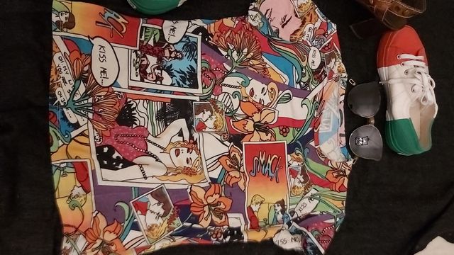 T-Shirt Benetton stampa fumetti