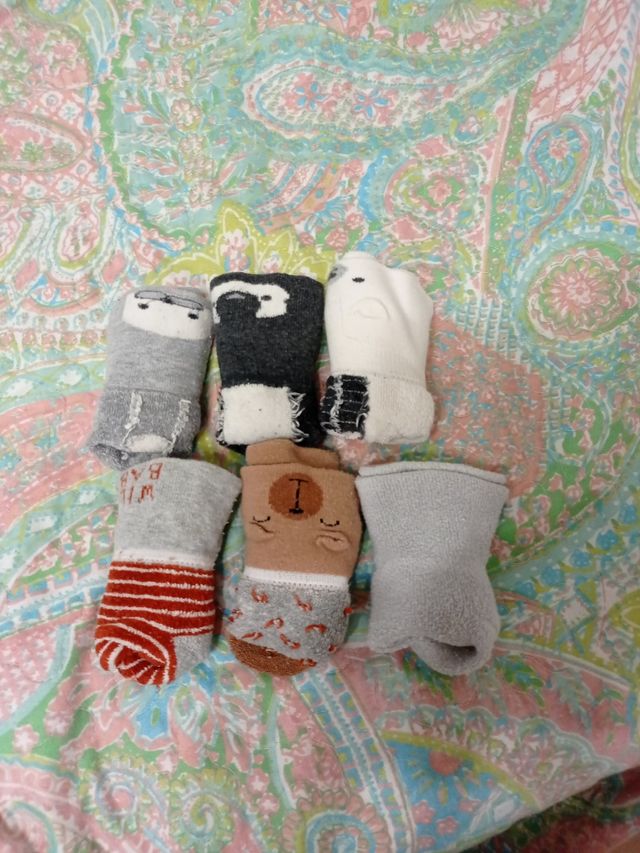 6 pares calcetines bebé