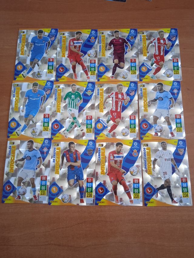 Cartas de futbol Adrenalyn Intocable