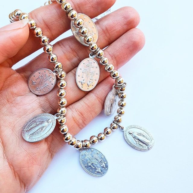 Collana religiosa vintage cristiana cattolica