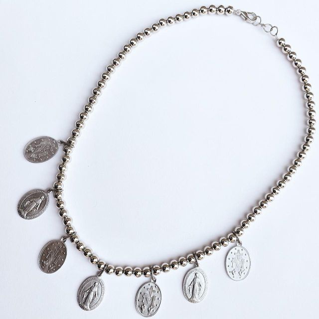 Collana religiosa vintage cristiana cattolica