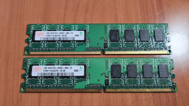 Memoria Ram HYNIX DDR2 2X1GB.