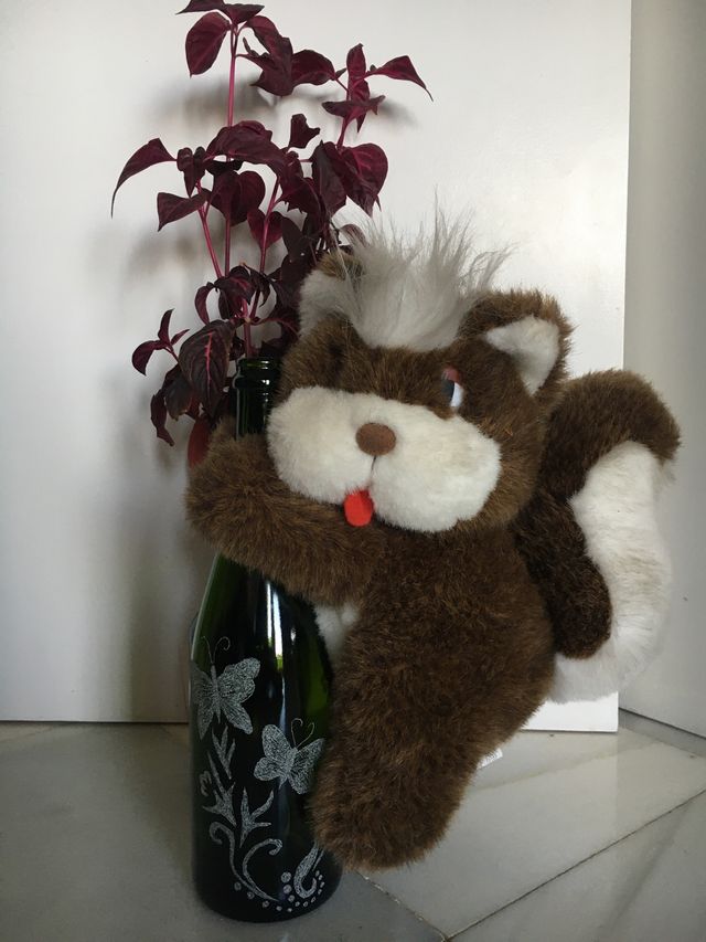 Colio Peluche y jarrón