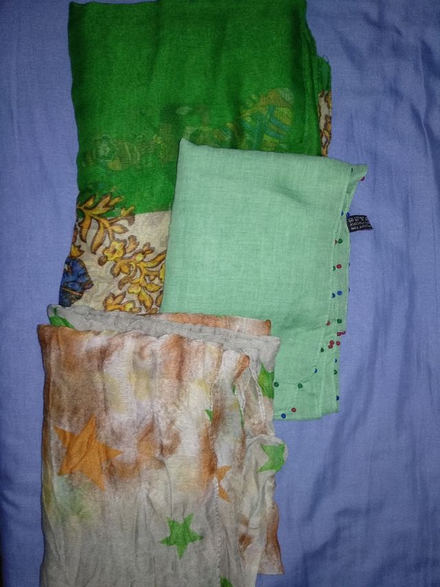 pañuelos colores estampados