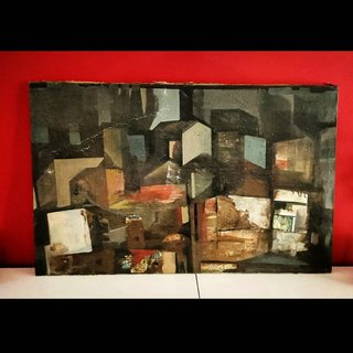 Cuadro cubista de E. Huete
