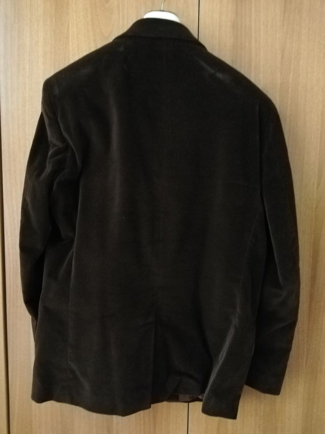 giacca in velluto marrone