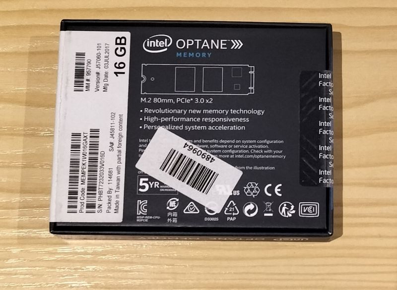 Memoria Intel optane 16gb afbeelding 5