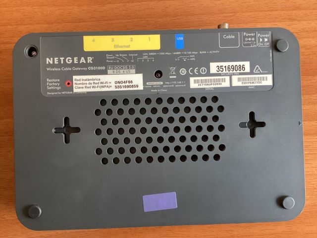 Modem Netgear Cg3100d