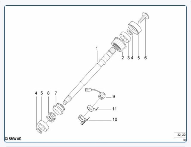 Sensor ángulo dirección BMW