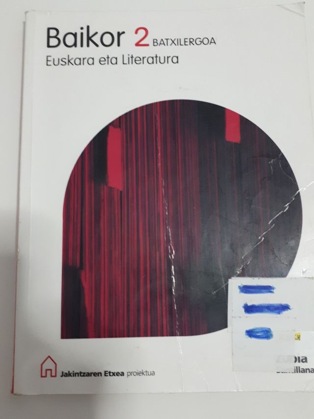 Libro euskara eta literatura 2°bachillerato
