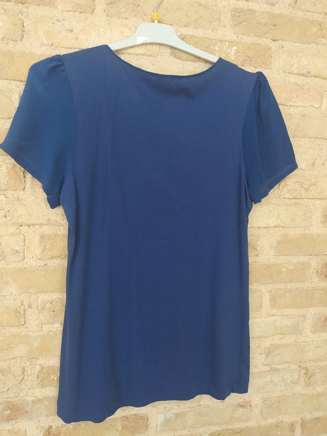 Camiseta lazos Massimo Dutti