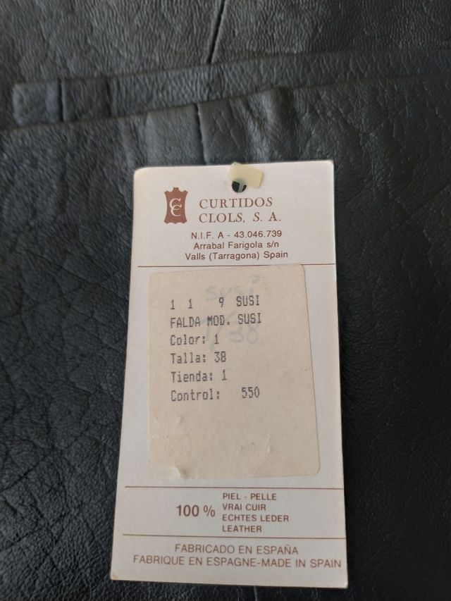 Minifalda cuero