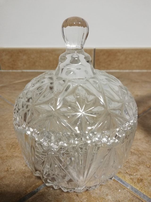 set di 3 Portadolci in cristallo