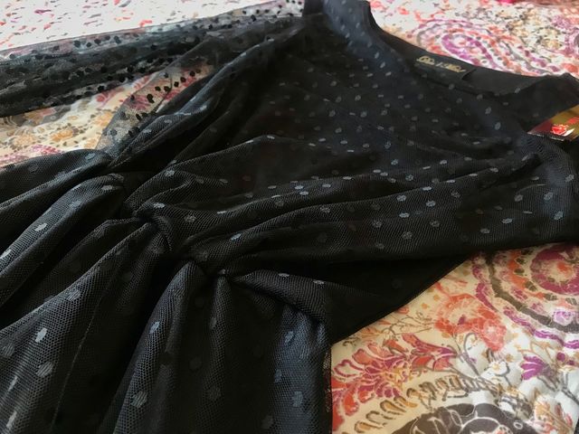 Vestido de lunares con transparencias - a estrenar