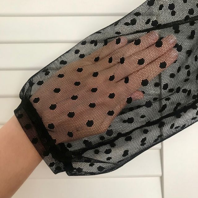 Vestido de lunares con transparencias - a estrenar