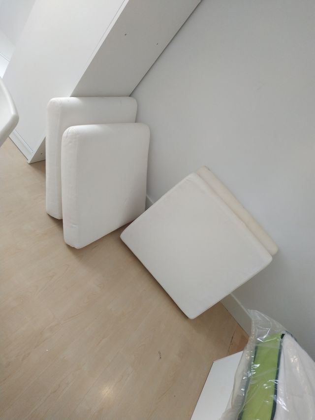 4 cojines desenfundables asiento de 60x 66x 11 cms