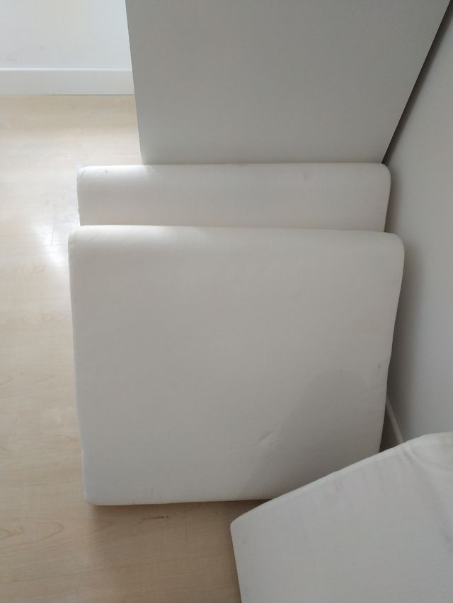 4 cojines desenfundables asiento de 60x 66x 11 cms