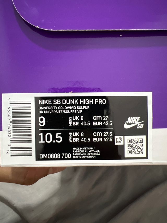 Nike Sb Dunk High "Pineapple"