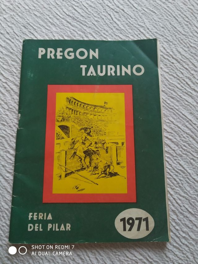 Pregón taurino Feria del Pilar 1971