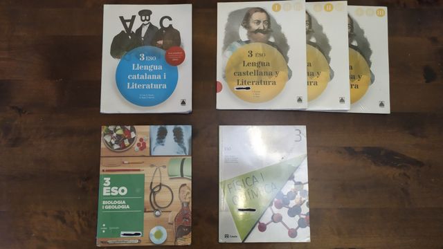 Vendeo libros de 1º, 2º y 3º de la ESO