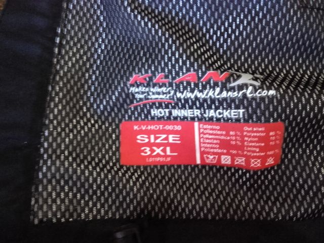 giacca/sottogiacca termoriscaldante KLAN