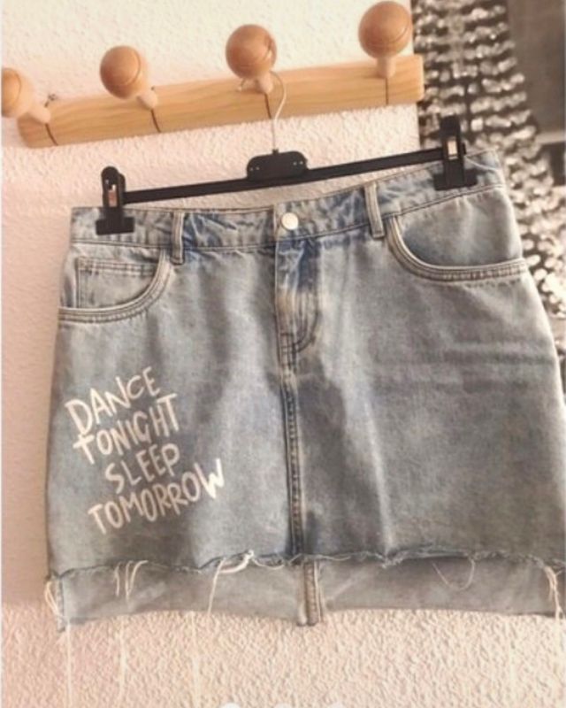 Falda denim