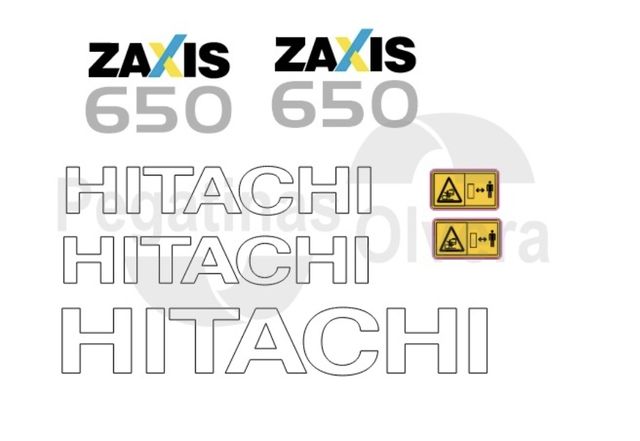 Kit completo Adhesivos Hitachi Zaxis 650