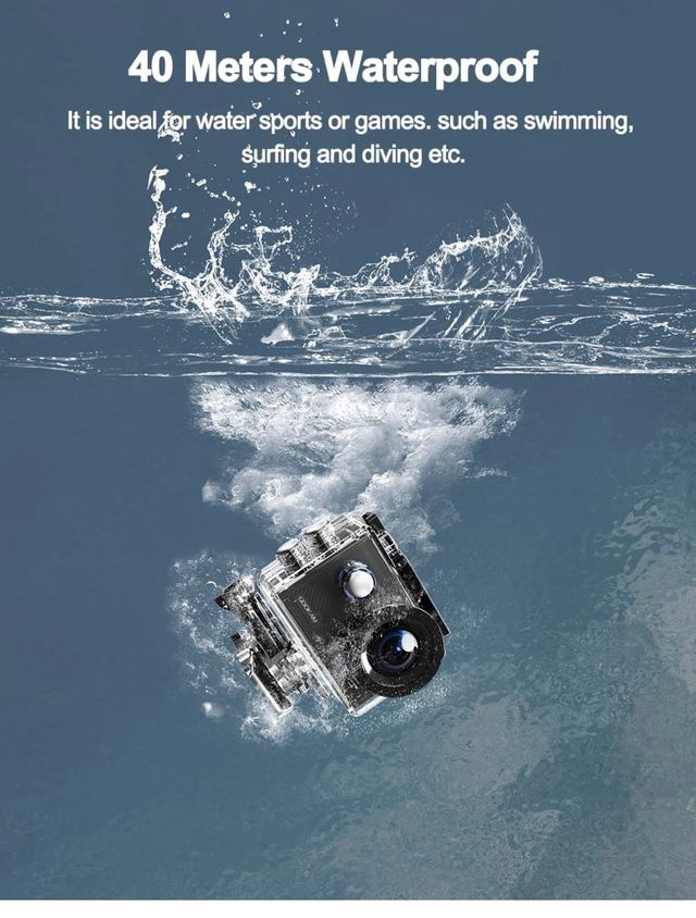 Cámara Deportiva 4K Wifi - Nueva a estrenar