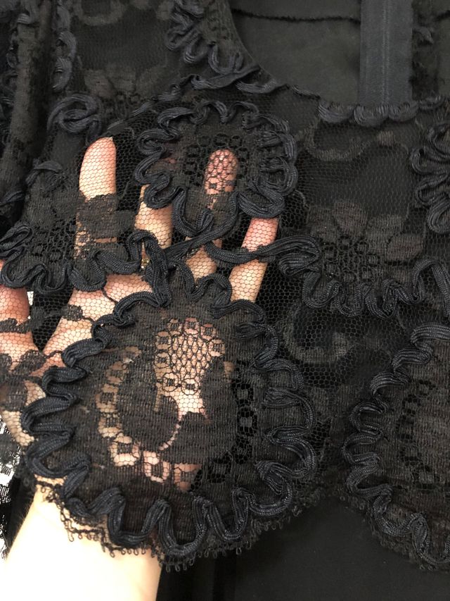 Vestido vintage cocktail alta costura