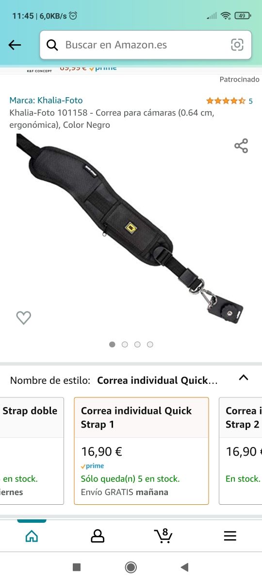 Correa para cámaras