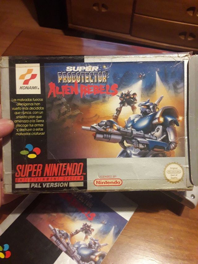 Se vende súper probotector alien rebels de snes 