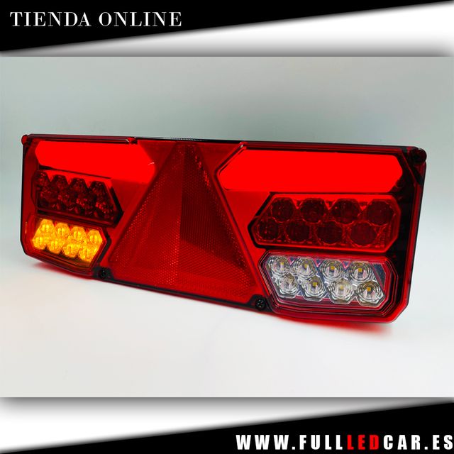 PILOTOS LED NEÓN TRASEROS CON TRIANGULOS 12V 24V