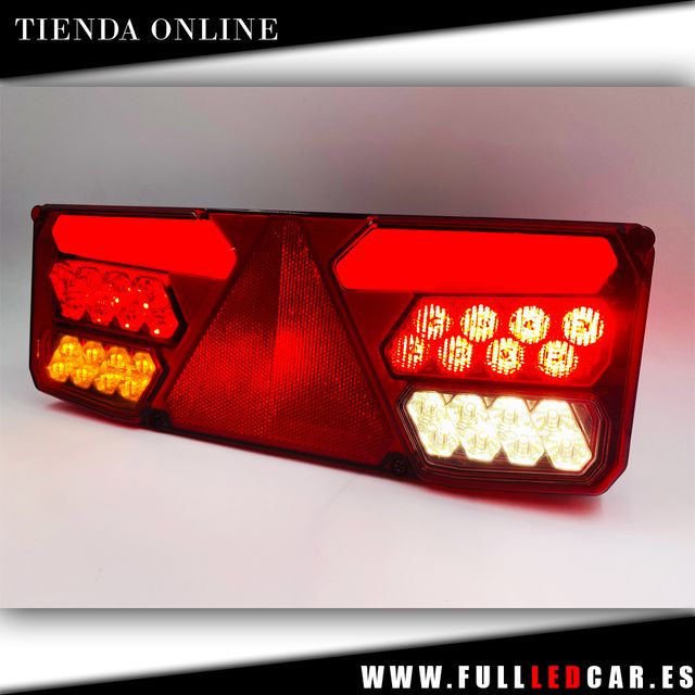 PILOTOS LED NEÓN TRASEROS CON TRIANGULOS 12V 24V