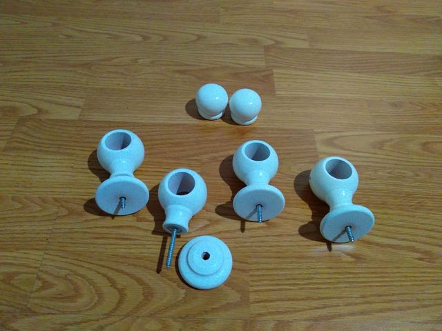 Soportes cortinas de madera