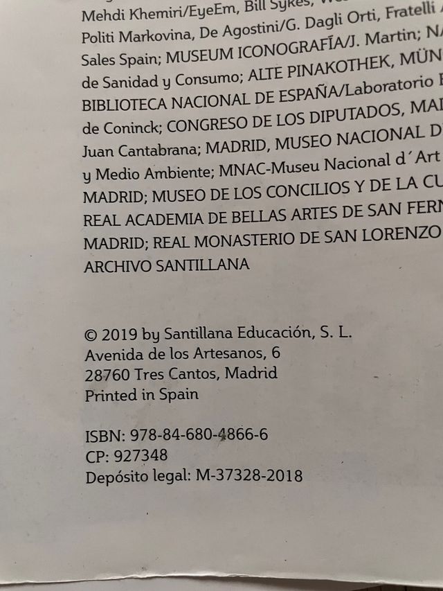 Libro Ciencias Sociales 5° primaria Santillana