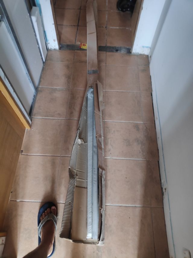 kit guías puerta 120 cm a estrenar 