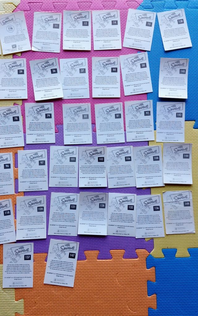 Pegatinas Figuras Los Simpson 1999/2000