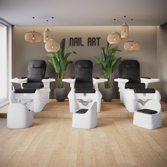 Mobiliario spa pedicura sillón Omega con silla de segunda mano por