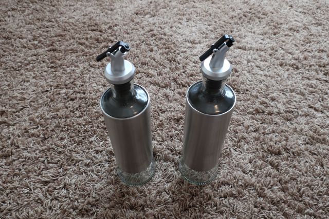 2x Aceitera Dispensador de Aceite Vinagre Acero