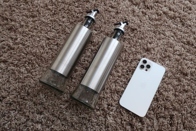 2x Aceitera Dispensador de Aceite Vinagre Acero