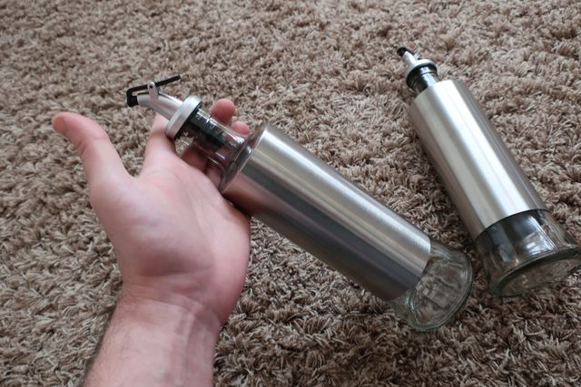 2x Aceitera Dispensador de Aceite Vinagre Acero